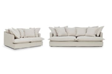Picture of SPENCER Feather Filled Fabric Sofa Range - 3+2+1 Sofa Set