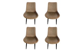 Picture of HAPPER Dining Chair - Set of 4 (Coffee)