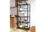 Picture of NNEVL 158cmx71cm 5-Tier Foldable Shelves with Wheels