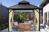 Picture of BROOME 3Mx3M Double Roof Gazebo with Aluminium Stakes (Black)