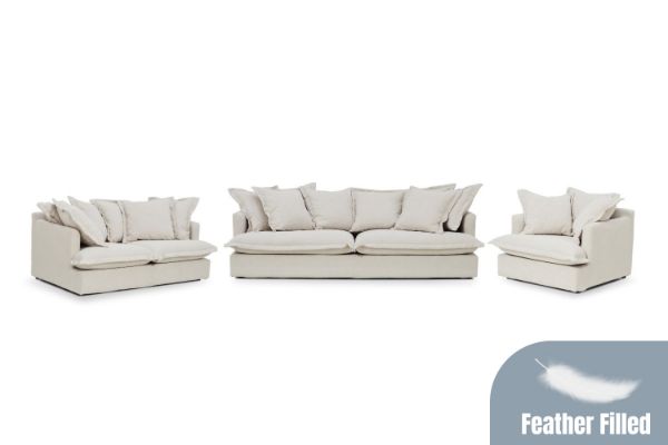 Picture of SPENCER 3/2/1 Seater Feather-Filled Fabric Sofa Range