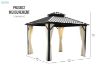 Picture of BROOME 3Mx3M Double Roof Gazebo with Aluminium Stakes (Black)