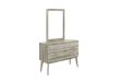 Picture of BALLINA 4-Drawer Solid Acacia Wood Dresser with Mirror 