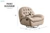 Picture of BAVA 360° Swivel Power Recliner Lounge Chair with Mobile Holder (Beige)