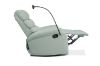 Picture of OLIVIO 360° Swivel Manual Recliner Lounge Chair With Mobile Holder (Light Green)