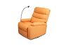 Picture of OLIVIO 360° Swivel Manual Recliner Lounge Chair With Mobile Holder (Orange)