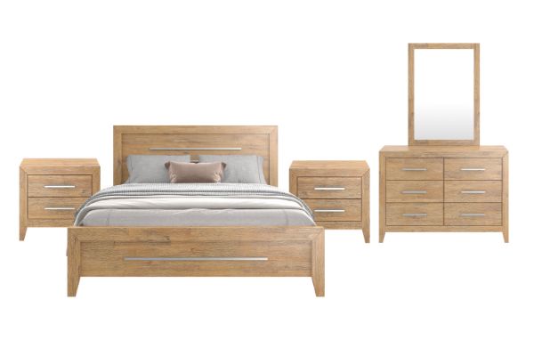 Picture of EMERSON Solid Acacia Wood Bedroom Combo Set - 5PC Queen