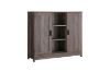 Picture of SIMEON 2-Door Storage Cabinet with Shelves (Grey)