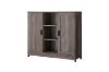 Picture of SIMEON 2-Door Storage Cabinet with Shelves (Grey)