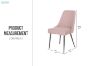 Picture of ALNOOR Fabric Dining Chair (Pink) - Each