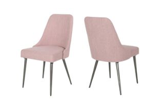 Picture of ALNOOR Fabric Dining Chair (Pink) - 2PC in 1 Carton