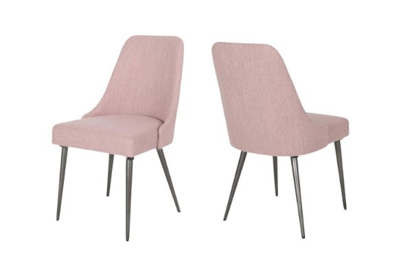 Picture of ALNOOR Fabric Dining Chair (Pink) - 2PC in 1 Carton