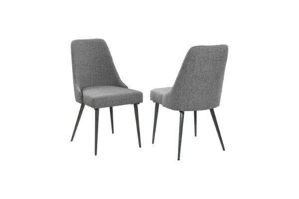 Picture of ALNOOR Fabric Dining Chair (Grey) - 2PC in 1 Carton