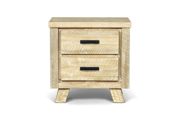 Picture of AKAROA 2-Drawer Solid Acacia Wood Bedside Table