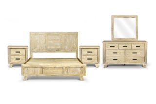 Picture of AKAROA Solid Acacia Wood Bedroom Range - 5PC King