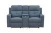 Picture of WALKER Fabric 2‑Seater Manual Recliner Sofa with Console & Cup Holders