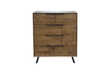 Picture of CLEVEDON 4-Drawer Solid Oak Tallboy