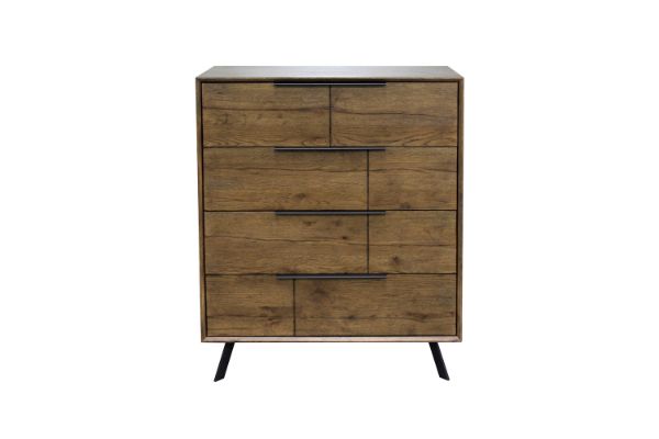 Picture of CLEVEDON 4-Drawer Solid Oak Tallboy