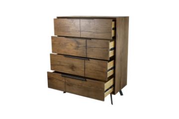 Picture of CLEVEDON 4-Drawer Solid Oak Tallboy