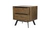 Picture of CLEVEDON 2-Drawer Solid Oak Bedside Table