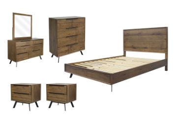 Picture of CLEVEDON 4PC/5PC/6PC Solid Oak Bedroom Range in Queen/Super King Size