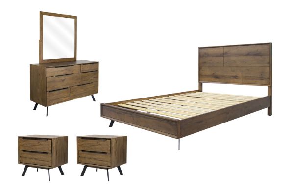 Picture of CLEVEDON Solid Oak Bedroom Range - 5PC Super King