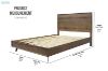 Picture of CLEVEDON Solid Oak Bedframe in  Queen/Super King Size