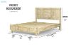 Picture of AKAROA Solid Acacia Wood Bedframe in Queen/King/Super King Size