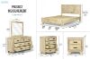 Picture of AKAROA 4PC/5PC/6PC Solid Acacia Wood Bedroom Range in Queen/King/Super King Size