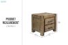 Picture of SPRINGBROOK 2-Drawer Solid Acacia Wood Bedside Table