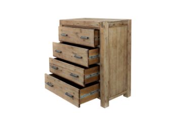 Picture of SPRINGBROOK 4-Drawer Solid Acacia Wood Tallboy