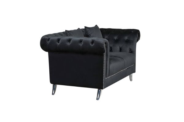 Picture of JOLANDA Chesterfield Fabric Sofa Range (Black) - 2 Seater