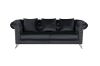 Picture of JOLANDA Chesterfield Fabric Sofa Range (Black) - 3+2 Sofa Set