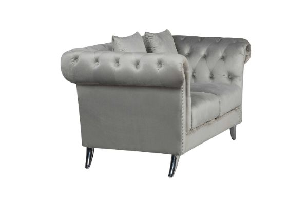 Picture of JOLANDA Chesterfield Fabric Sofa Range (Grey) - 2 Seater