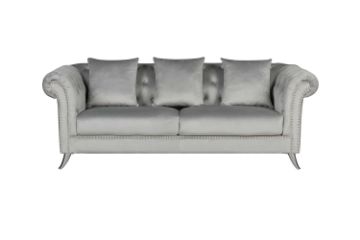 Picture of JOLANDA Chesterfield Fabric 3 Seater Sofa(Grey)