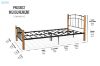 Picture of MINDY Single/King Single/Double/Queen Metal Bed Frame