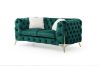 Picture of VIGO 3/2/1 Seater Chesterfield Velvet Tufted Sofa Range (Emerald Green)