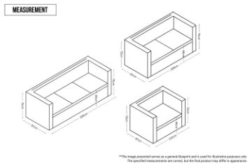 Picture of MANCHESTER 3/2/1 Seater Button-Tufted Velvet Fabric Sofa Range (Beige)