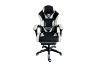 Picture of ZEUS Height Adjustable Gaming Chair with Footrest & 1-Point USB Massage (White)