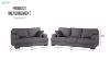 Picture of KARLTON 3+2 Sofa Range (Light Grey)