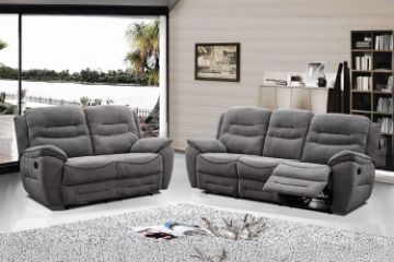 Picture of NAPOLI Manual Reclining Sofa Range (Grey)