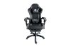 Picture of ZEUS Height Adjustable Gaming Chair with Footrest & 1-Point USB Massage (Grey)