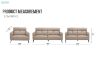 Picture of SIKORA 3/2/1 Seater 100% Genuine Leather Sofa Range (Beige)