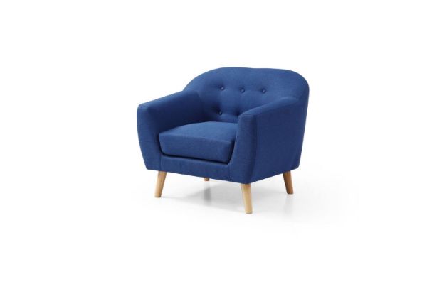 Picture of BRACKE Fabric Sofa Range (Blue) - 1 Seater