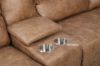 Picture of NAKEETA Air Leather Power Recliner Modular Sofa with Console and Storage