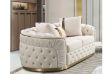 Picture of PIEDMONT Chesterfield 2 Seater Velvet Sofa (Beige)