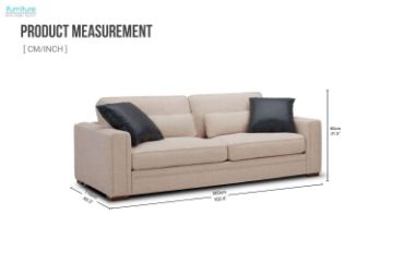 Picture of STANFORD Feather Filled Sofa - 3.5 Seat