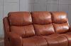 Picture of HARRY Air Leather Manual Reclining Sofa Range with Console and Storage (Orange)