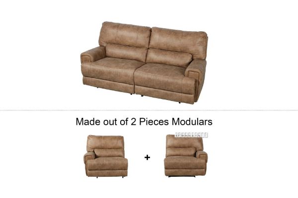 Picture of NAKEETA Reclining Sofa - 2PC Sofa Set (LAF Power Recliner + RAF Power Recliner)