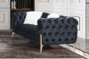 Picture of NORFOLK 3/2/1 Seater Button Tufted Velvet Sofa Range (Black)